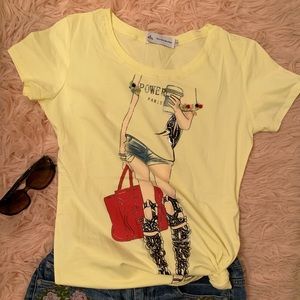 Fashion Banana Cream Top